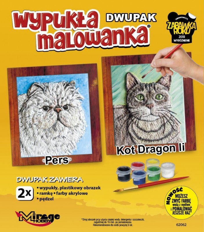 Libro para colorear convexo Cats Pers - Dragon Li